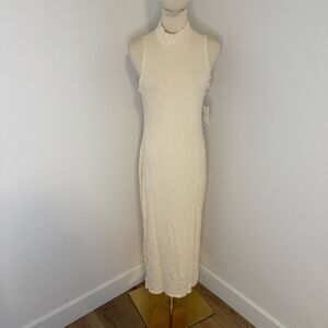 [Beyond Yoga] NWT Cream Midi Dress - Size Medium